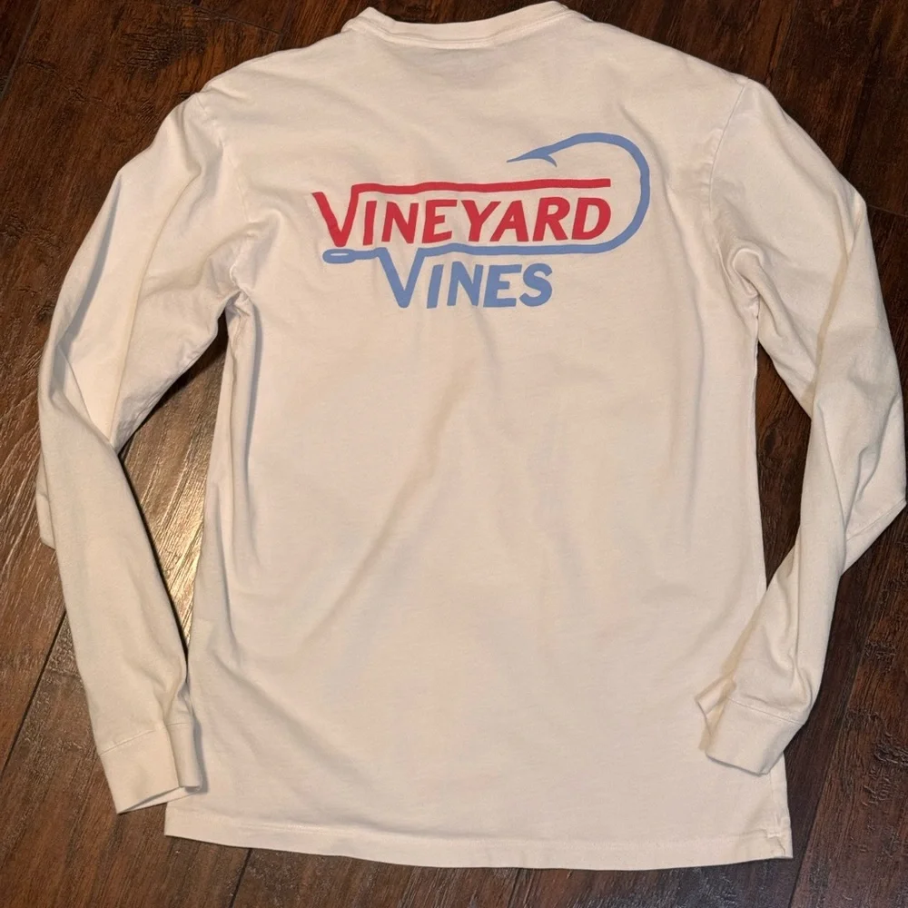 Vineyard Vines Shirt‎ Men's Long Sleeve Pocket T-Shirt X-Small White